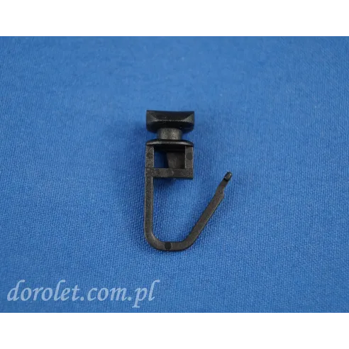 TS safety pin with slide - black